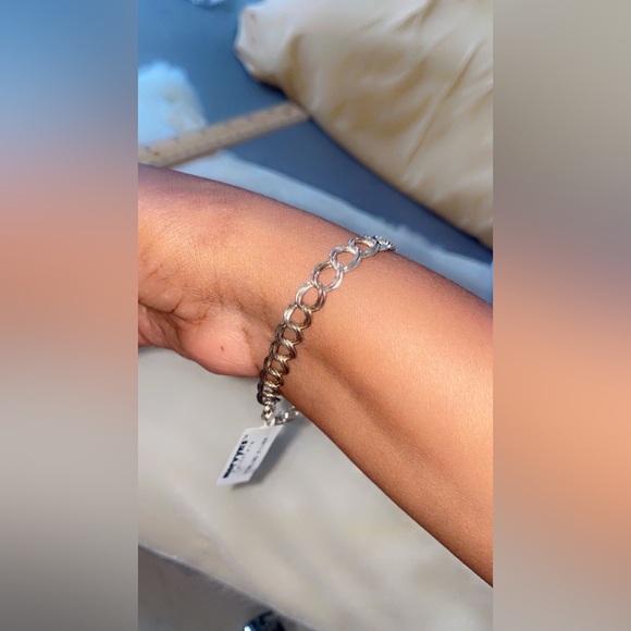 🌸🌼Vintage Sterling Silver Bracelet - 925 - Italy - Mervyn’s California - Picture 1 of 6